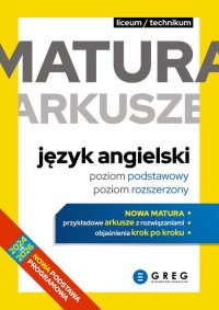 Matura arkusze język angielski - okładka podręcznika