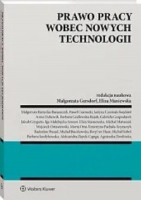 Prawo pracy wobec nowych technologii - okładka książki