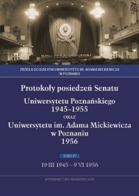 Protokoły posiedzeń Senatu Uniwersytetu - okładka książki