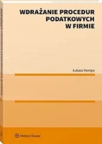 Wdrażanie procedur podatkowych - okładka książki