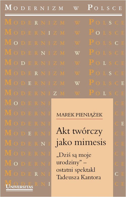 Akt twórczy jako mimesis. Dziś - okłakda ebooka