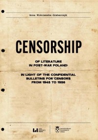 Censorship of Literature in Post-War - okłakda ebooka