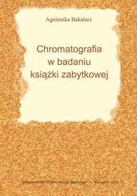 Chromatografia w badaniu książki - okłakda ebooka