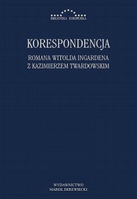 Korespondencja Romana Witolda Ingardena - okłakda ebooka