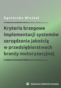 Kryteria brzegowe implementacji - okłakda ebooka