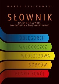 Słownik nazw miejscowości województwa - okłakda ebooka