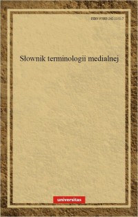 Słownik terminologii medialnej - okłakda ebooka