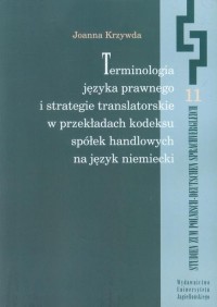 Terminologia języka prawnego i - okłakda ebooka