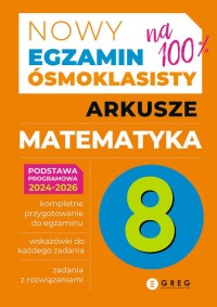 Egzamin ósmoklasisty arkusze matematyka - okładka podręcznika