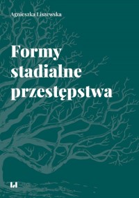 Formy stadialne przestępstwa - okładka książki