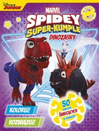 Koloruj! Rozwiązuj! Dinozaury Marvel - okładka książki