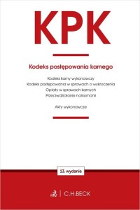 KPK Kodeks postępowania karnego - okładka książki