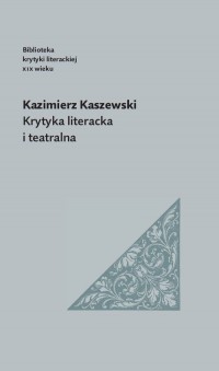 Krytyka literacka i teatralna - okładka książki