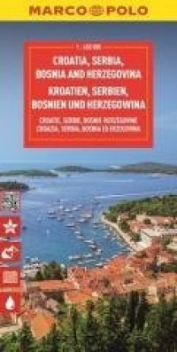 Mapa drogowa Chorwacja, Serbia, - okładka książki