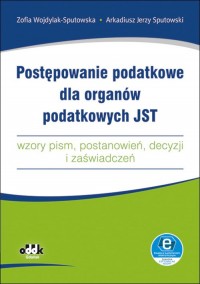 Postępowanie podatkowe dla organów - okładka książki