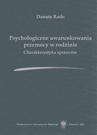 Psychologiczne uwarunkowania przemocy - okłakda ebooka