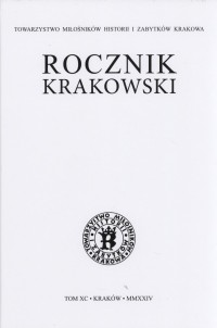 Rocznik krakowski. Tom 90 - okładka książki