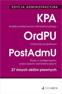 Edycja administracyjna Kodeks postępowania - okładka książki