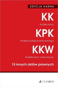 Edycja karna Kodeks karny Kodeks - okładka książki