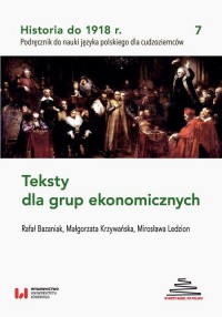 Historia do 1918 r. Teksty dla - okłakda ebooka