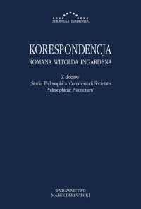 Korespondencja Romana Witolda Ingardena. - okłakda ebooka