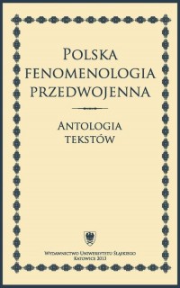 Polska fenomenologia przedwojenna. - okłakda ebooka