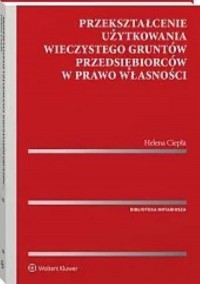 Przekształcenie użytkowania wieczystego - okładka książki