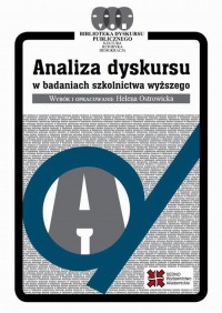 Analiza dyskursu w badaniach szkolnictwa - okłakda ebooka