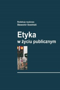 Etyka w życiu publicznym - okłakda ebooka