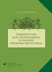 Hermeneutyka mitu dionizyjskiego - okłakda ebooka