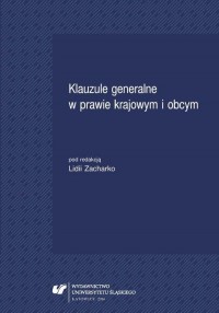 Klauzule generalne w prawie krajowym - okłakda ebooka