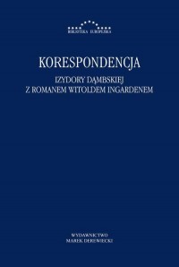 Korespondencja Izydory Dąmbskiej - okłakda ebooka