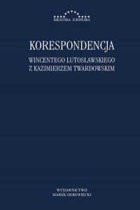 Korespondencja Wincentego Lutosławskiego - okłakda ebooka