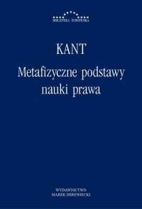 Metafizyczne podstawy nauki prawa - okłakda ebooka