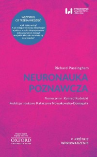 Neuronauka poznawcza. Krótkie Wprowadzenie - okłakda ebooka