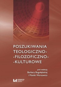 Poszukiwania teologiczno-filozoficzno-kulturowe - okłakda ebooka