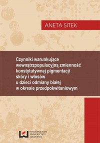 Czynniki warunkujące wewnątrzpopulacyjną - okłakda ebooka