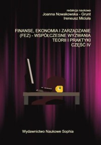 Finanse, ekonomia i zarządzanie - okłakda ebooka