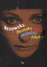 Nosowska. Piosenka musi posiadać - okłakda ebooka