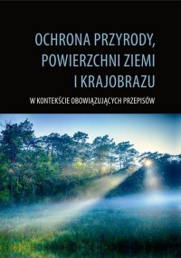 Ochrona przyrody, powierzchni ziemi - okłakda ebooka