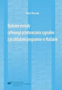 Wybrane metody cyfrowego przetwarzania - okłakda ebooka