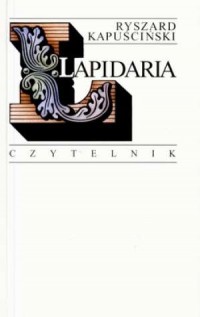 Lapidaria cz. 1-3 - okładka książki
