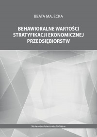 Behawioralne wartości stratyfikacji - okłakda ebooka