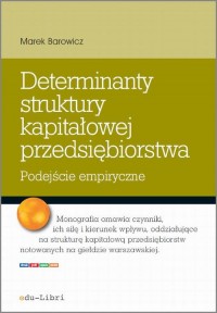 Determinanty struktury kapitałowej - okłakda ebooka