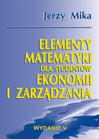 Elementy matematyki dla studentów - okłakda ebooka