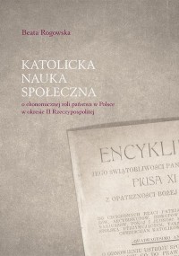 Katolicka nauka społeczna o ekonomicznej - okłakda ebooka