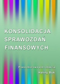 Konsolidacja sprawozdań finansowych - okłakda ebooka