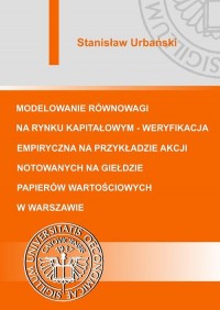 Modelowanie równowagi na rynku - okłakda ebooka