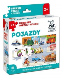 Pojazdy Pierwsze puzzle + figurki - zdjęcie zabawki, gry