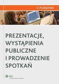 Prezentacje, wystąpienia publiczne - okłakda ebooka